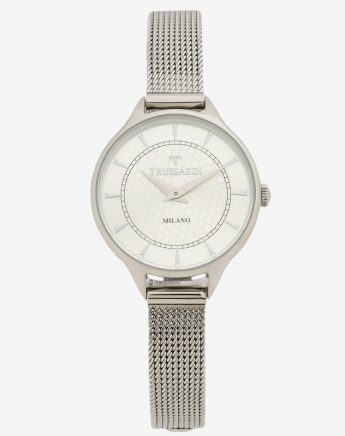Trussardi T Queen ρολόι χειρός ασημί ή χάλκινο